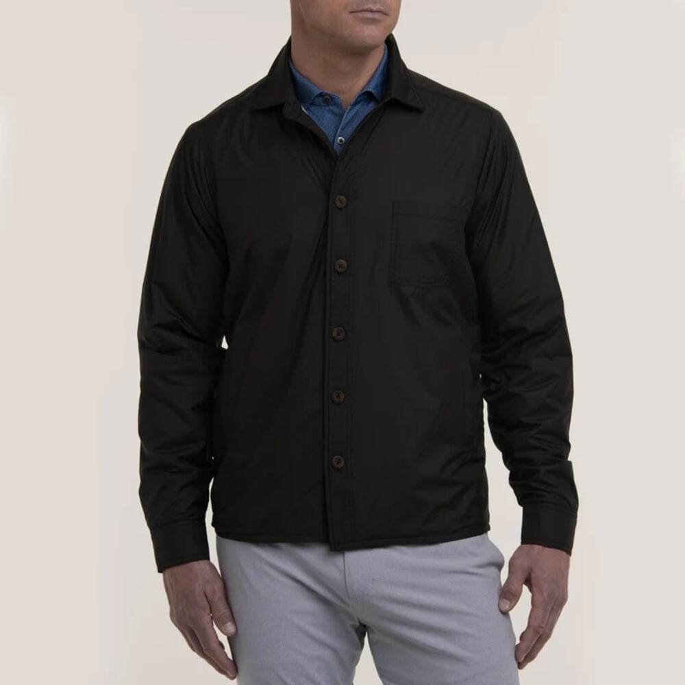 Fairway & Greene The Natural Windsweater Baruffa Merino Wool Large Shirt Jacket